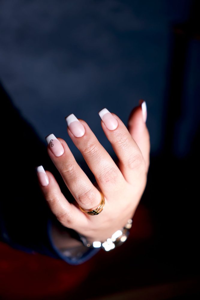 Nude Coffin nail inspo